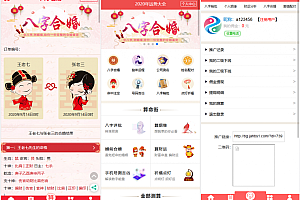 最新更新抖音广告产品开运网源码+姻缘八字财运爱情运势分析付费解析