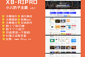 【RiPro子主题】小八子主题v8.1,极致美化,功能超乎所想