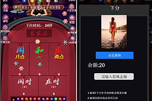 新版百家乐完美修复H5版/自带防封/对接免公众号接口